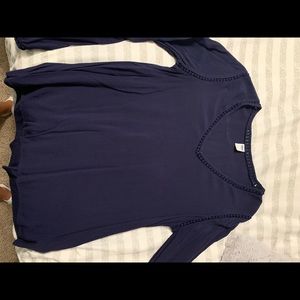 Navy long sleeve top